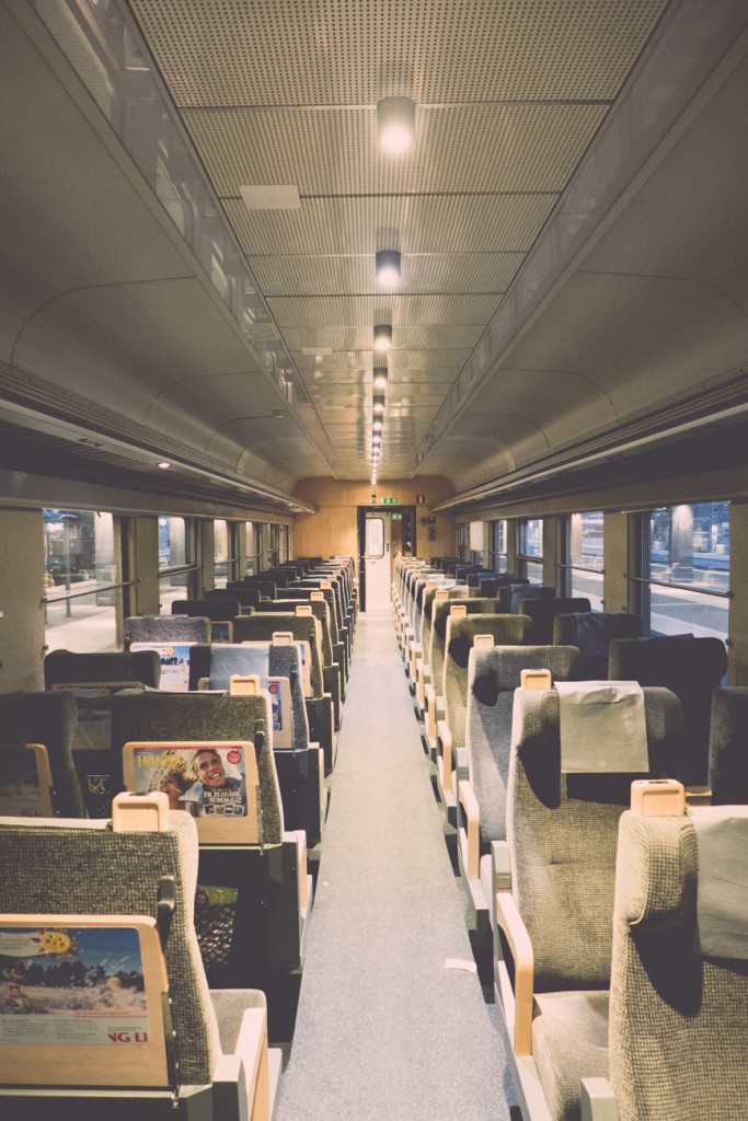 Alone on a train
