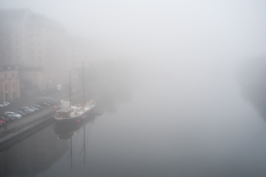 Stockholm morning fog