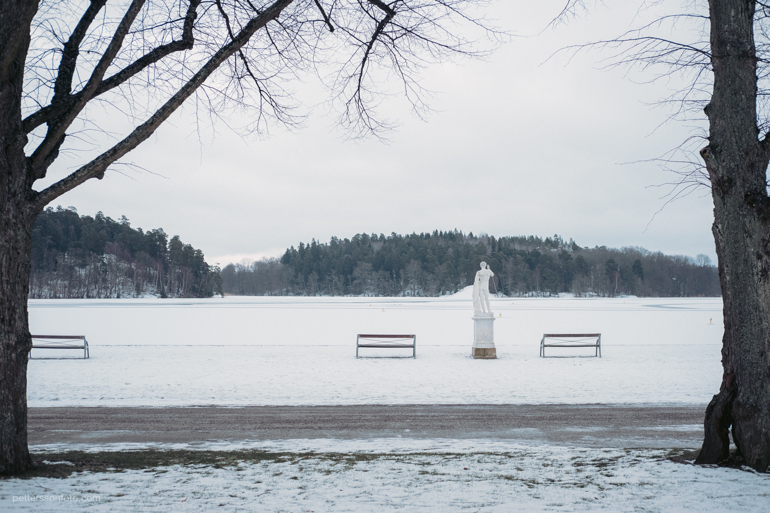 A snow covered Drottningholm